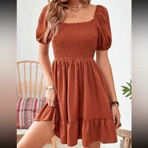 Shein large rust colored dress NWOT